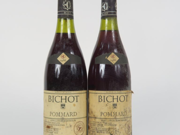 2 BOUTEILLES POMMARD BICHOT - 1986 - ET