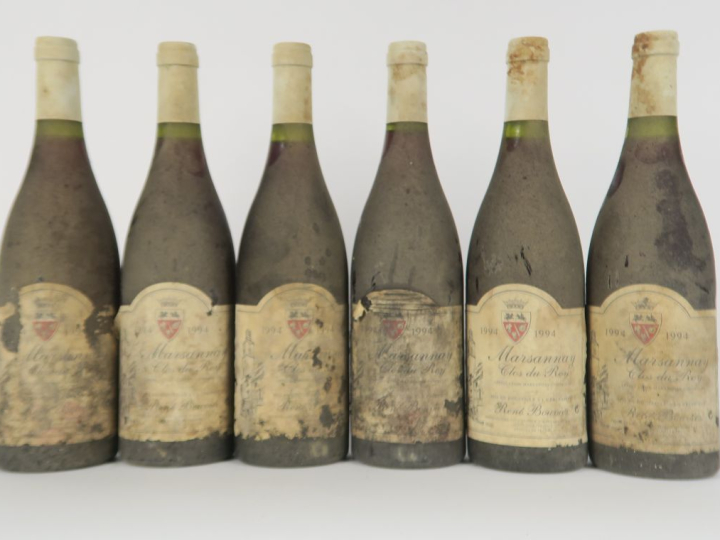 6 BOUTEILLES MARSANNAY CLOS DU ROY RENE BOUVIER - 1994 - BS/ETA