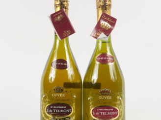Vente aux enchères 2 BOUTEILLES CHAMPAGNE J. DE TELMONT 'CUVÉE GRAND COURONNEMENT' - 1 de