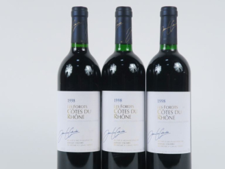 Vente aux enchères 3 BOUTEILLES CÔTES DU RHÔNE 'LES FOROTS' J.L. COLOMBO - 1998