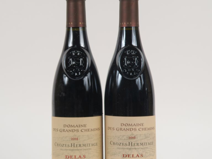 2 BOUTEILLES CROZES HERMITAGE 'DOMAINE DES GRANDS CHEMINS' DELAS - 201