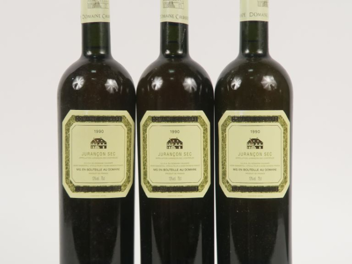 3 BOUTEILLES DOMAINE CAUHAPÉ 'NOBLESSE DU PETIT MANSENG' - 1990