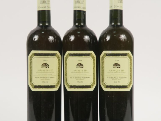 Vente aux enchères 3 BOUTEILLES DOMAINE CAUHAPÉ 'NOBLESSE DU PETIT MANSENG' - 1990