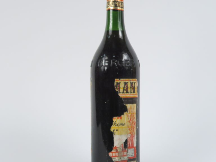 1 BOUTEILLE (1 L) RHUM GRAND ARÔME BERGER 44° CIRCA 1960 - ETA/CAPS LE