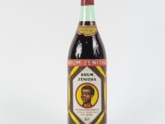 Vente aux enchères 1 BOUTEILLE (1 L) RHUM ZENITHA ETS GUEVEL 40° CIRCA 1950