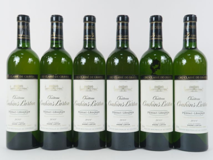 6 BOUTEILLES CHÂTEAU COUHINS LURTON CC GRAVES - 2000
