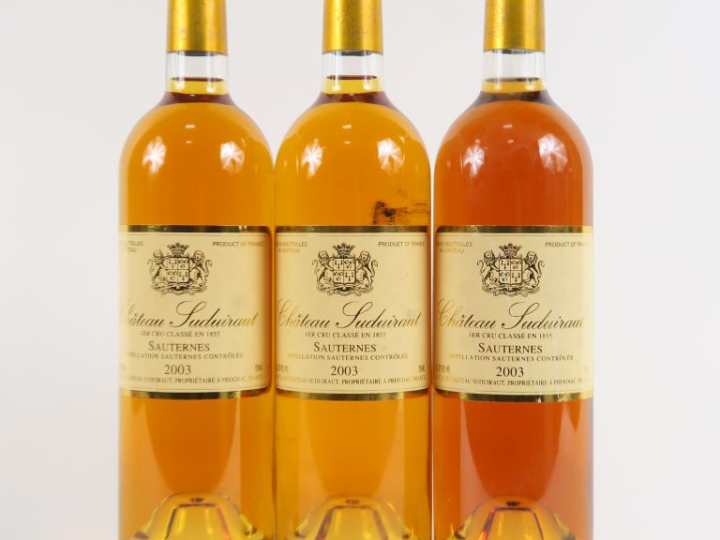 3 BOUTEILLES CHÂTEAU SUDUIRAUT 1er CC SAUTERNES - 2003