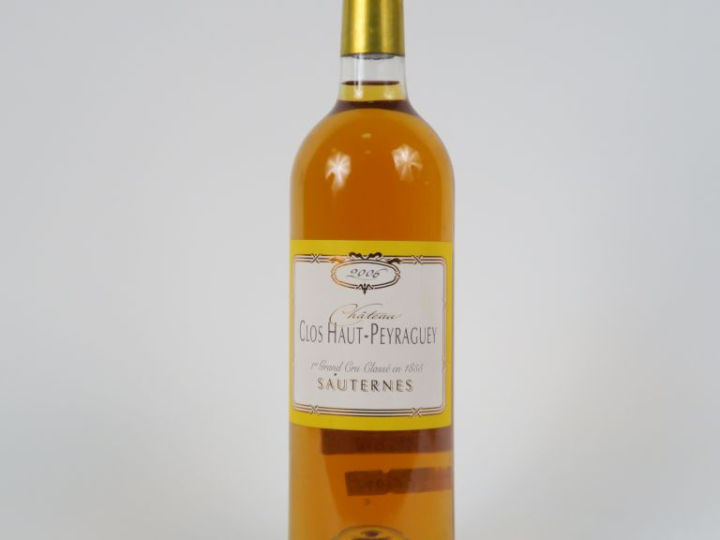1 BOUTEILLE CHÂTEAU CLOS HAUT PEYRAGUEY 1er CC SAUTERNES - 2006
