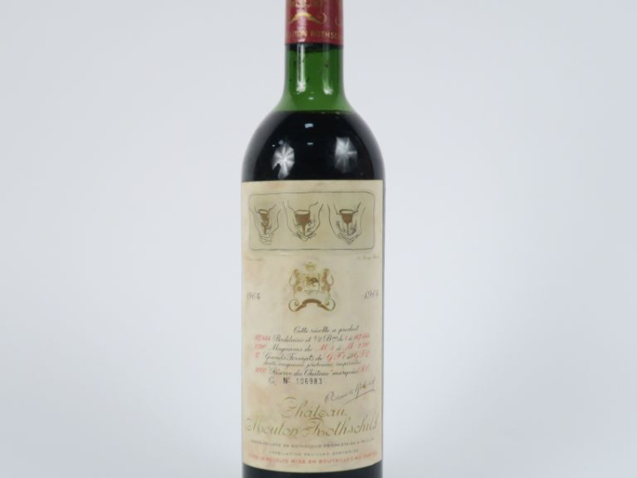 1 BOUTEILLE CHÂTEAU MOUTON ROTHSCHILD 1er GCC PAUILLAC - 1964 - HEP/ET