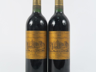 Vente aux enchères 2 BOUTEILLES CHÂTEAU D'ISSAN GCC MARGAUX - 1988- BG