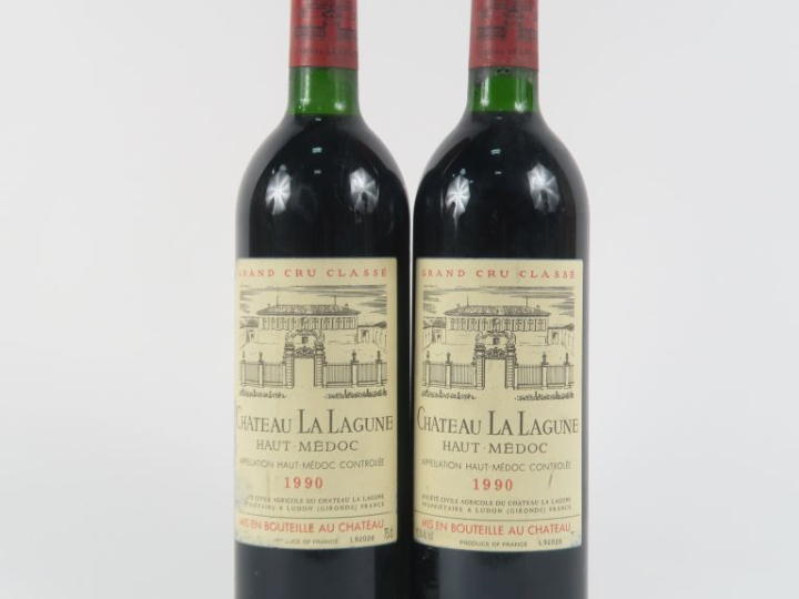 2 BOUTEILLES CHÂTEAU LA LAGUNE GCC HAUT MEDOC - 1990 - BG