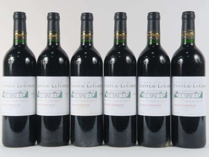 6 BOUTEILLES CHÂTEAU LA GARDE GRAVES - 1995