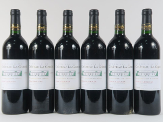 Vente aux enchères 6 BOUTEILLES CHÂTEAU LA GARDE GRAVES - 1995