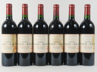 Vente aux enchères 6 BOUTEILLES CHÂTEAU LYNCH BAGES GCC PAUILLAC - 1997 - CBO X 12 - 2 EL