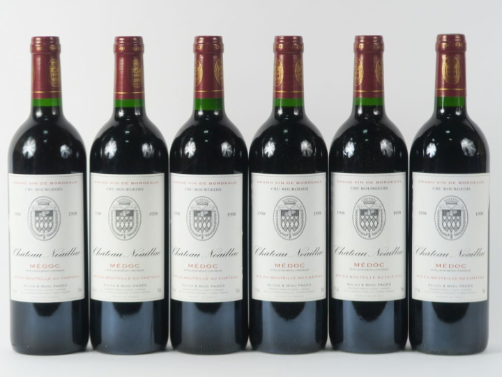 6 BOUTEILLES CHÂTEAU NOAILLAC CB MÉDOC - 1998