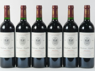 Vente aux enchères 6 BOUTEILLES CHÂTEAU NOAILLAC CB MÉDOC - 1998