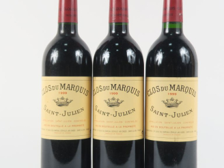 Vente aux enchères 3 BOUTEILLES CLOS DU MARQUIS GCC ST JULIEN - 1999
