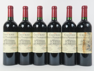 Vente aux enchères 6 BOUTEILLES CHÂTEAU HAUT MARBUZET ST ESTEPHE - 1999 - BG/1 ET