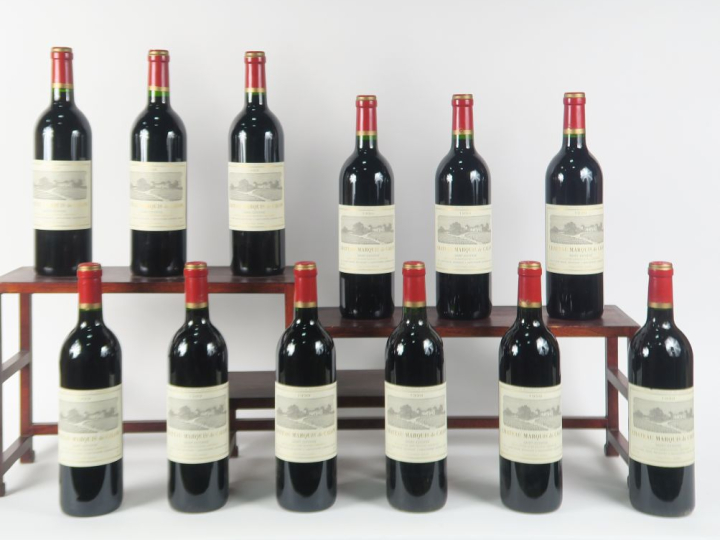 12 BOUTEILLES CHÂTEAU MARQUIS DE CALON ST ESTEPHE - 1999 - CBO