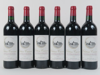 Vente aux enchères 6 BOUTEILLES CHÂTEAU CRUZEAU GC ST EMILION - 2001