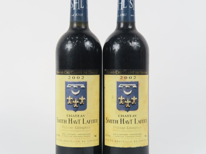 2 BOUTEILLES CHÂTEAU SMITH HAUT LAFITTE GCC GRAVES - 2002