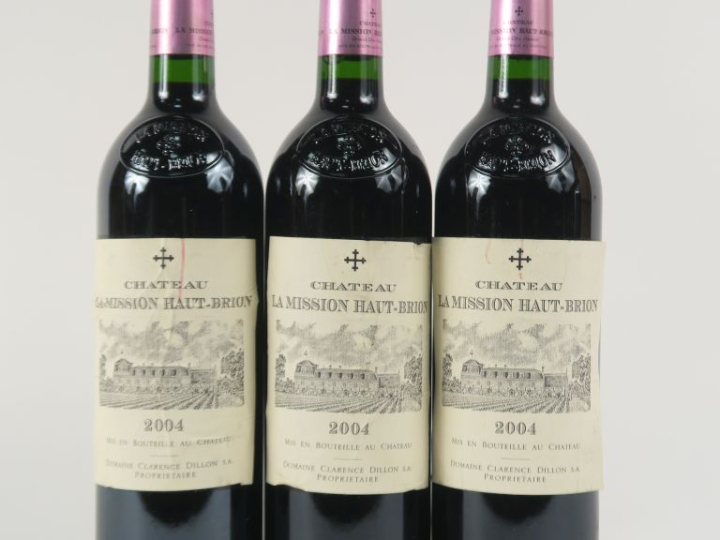 3 BOUTEILLLES CHÂTEAU LA MISSION HAUT BRION CC GRAVES - 2004 - 2 ELA