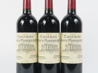 Vente aux enchères 3 BOUTEILLES CHÂTEAU HAUT MARBUZET SAINT ESTEPHE - 2005