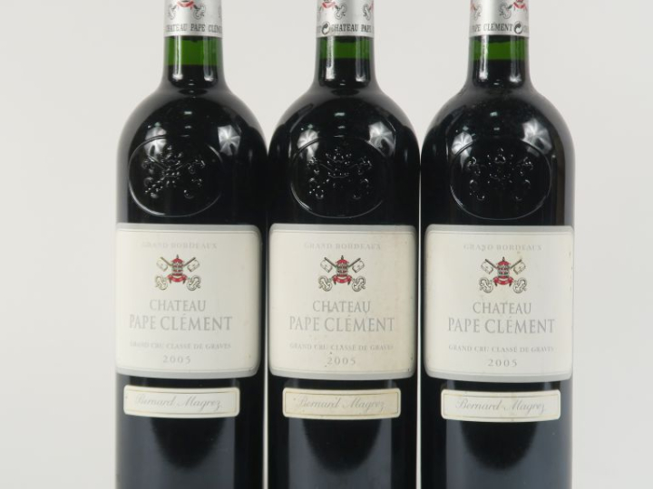 3 BOUTEILLES CHÂTEAU PAPE CLÉMENT GCC GRAVES - 2005