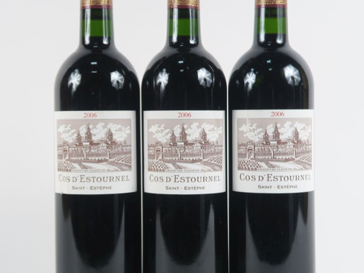 3 BOUTEILLES CHÂTEAU COS D'ESTOURNEL GCC ST ESTEPHE - 2006