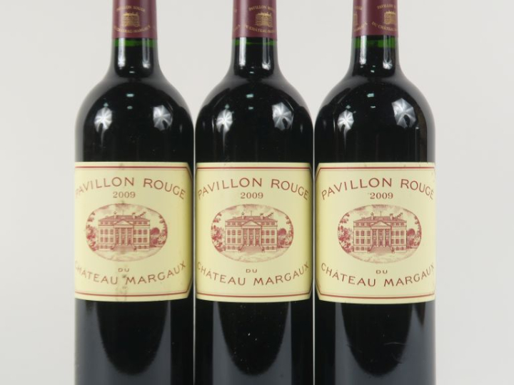 3 BOUTEILLES PAVILLON ROUGE DU CHÂTEAU MARGAUX - 2009