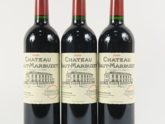 Vente aux enchères 3 BOUTEILLES CHÂTEAU HAUT MARBUZET SAINT ESTEPHE - 2009