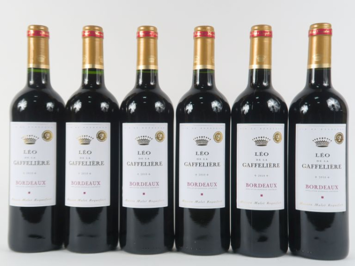 6 BOUTEILLES LÉO DE LA GAFFELIÈRE BORDEAUX - 2010 - CBO