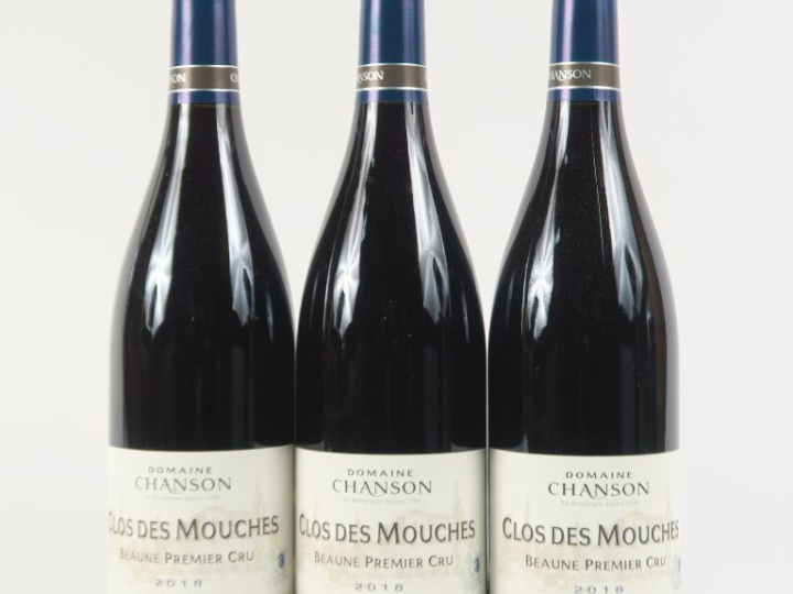 3 BOUTEILLES BEAUNE 1er CRU 'CLOS DES MOUCHES' DOMAINE CHANSON - 2018