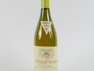 Vente aux enchères 1 BOUTEILLE CHÂTEAU DE FONSALETTE BLANC CÔTES DU RHÔNE - 2008