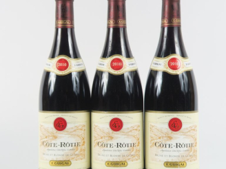 Vente aux enchères 3 BOUTEILLES CÔTE ROTIE 'BRUNE ET BLONDE' E. GUIGAL - 2010