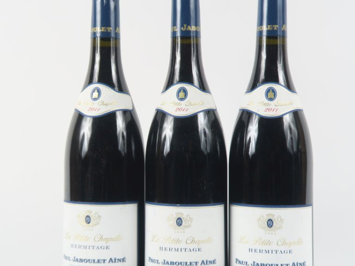 3 BOUTEILLES HERMITAGE 'LA PETITE CHAPELLE' PAUL JABOULET AINÉ - 2011