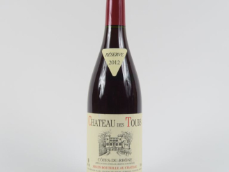 Vente aux enchères 1 BOUTEILLE CHÂTEAU DES TOURS EMMANUEL RAYNAUD CÔTES DU RHÔNE - 2012 -
