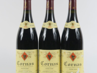 Vente aux enchères 3 BOUTEILLES CORNAS DOMAINE AUGUSTE CLAPE - 2015 - 2 ETLA