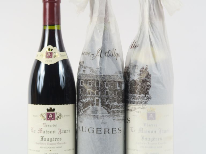3 BOUTEILLES DOMAINE J.M. ALQUIER 'LA MAISON JAUNE' RÉSERVE FAUGÈRES -