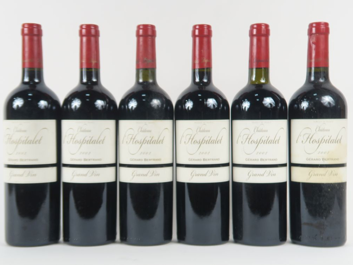 6 BOUTEILLES CHÂTEAU L'HOSPITALET LA CLAPE - 2002