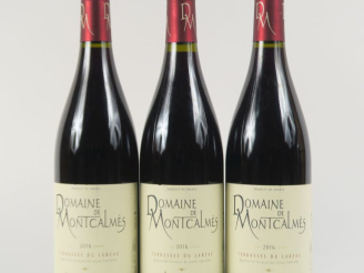 Vente aux enchères 3 BOUTEILLES DOMAINE DE MONTCALMÈS TERRASSES DU LARZAC - 2016