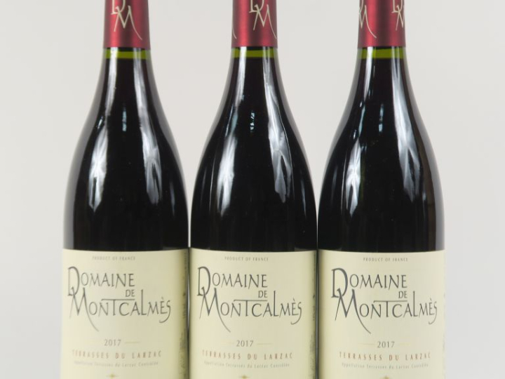 3 BOUTEILLES DOMAINE DE MONTCALMÈS TERRASSES DU LARZAC - 2017