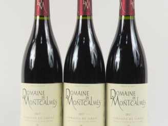 Vente aux enchères 3 BOUTEILLES DOMAINE DE MONTCALMÈS TERRASSES DU LARZAC - 2017