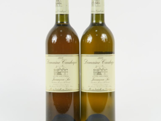 Vente aux enchères 2 BOUTEILLES DOMAINE CAUHAPÉ 'CUVÉE SOUS BOIS' JURANCON SEC - 1988