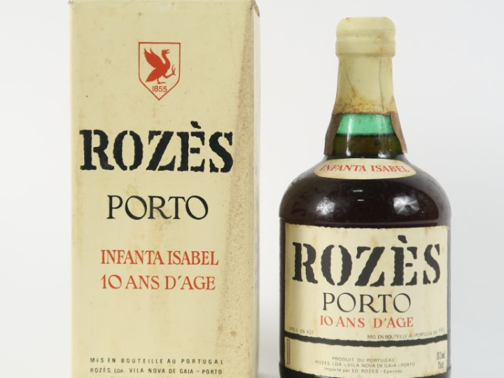 1 VIEILLE BOUTEILLE PORTO 'INFANTA ISABEL' 10 ANS ROZÈS - COFFRET