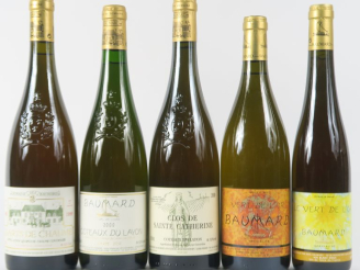 Vente aux enchères 5 BOUTEILLES DOMAINE BAUMARD LOIRE : 1 QUARTS DE CHAUME 1999 - 1 COTEA