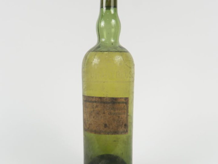 1 BOUTEILLE CHARTREUSE PÉRIODE 1878-1903 - BS/ES/BOUCHON NEUTRE à DÉCO