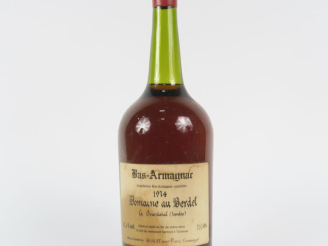 Vente aux enchères 1 MAGNUM BAS ARMAGNAC DOMAINE AU BERDET 47,4% - 1974 - MISE : 14/06/19