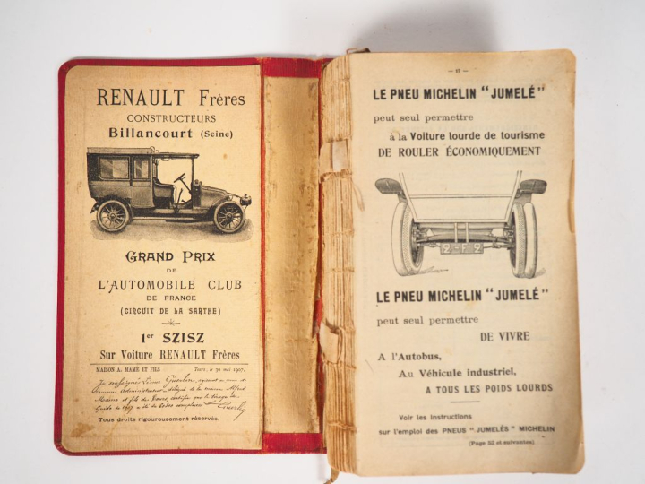 MICHELIN.  Guide rouge 1907. (accident, reliure détachée)