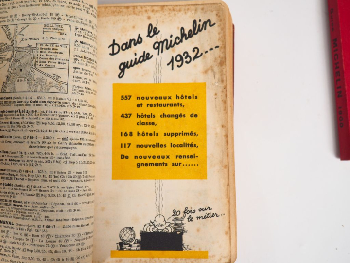 MICHELIN.  Guide rouge 1932. (accidents et frottements).  On y joint d